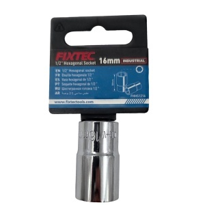 Tubulara impact 16 mm FIXTEC, antrenare 1/2, cheie profesionala