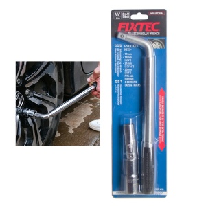 Cheie extensibila pentru roti FIXTEC 21", CR-V, cu 4 capete interschimbabile - Img 5
