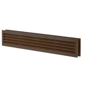 Grila de ventilatie dubla pentru usa VENTS MV Maro 430/2, 80x429 mm