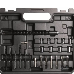 Kit masina de gaurit FIXTEC 20V fara cablu, lumina LED, sistem blocare ax, 2x1500mAh acumulatori Li-ion - Img 4