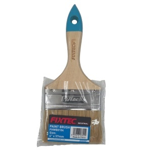 Pensula pentru vopsit FIXTEC cu maner din lemn 4" (57 mm)