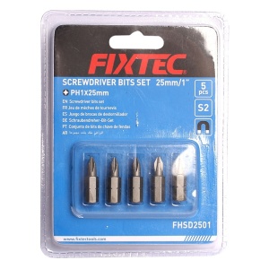 Set capete surubelnita FIXTEC PH1 25mm, 5 piese