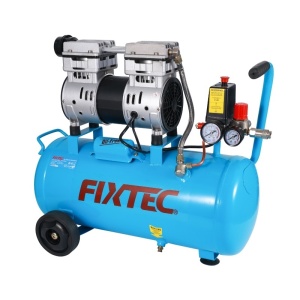 Compresor aer portabil FIXTEC 1HP, 24L, fara ulei - Img 3