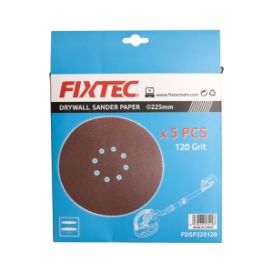 Foi abrazive FIXTEC 225 mm P120, set 5 bucati - Img 5