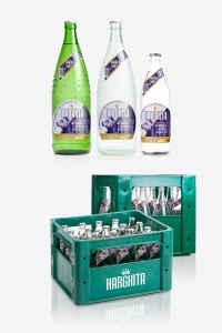 Naveta 12 sticle 1l - Tiva Harghitei carbogazoasă Apă minerală naturală