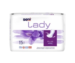Absorbante Urologice Seni Lady Plus 20,5×42 cm | 15 Bucăți | Absorbante pentru Incontinenta Ușoară