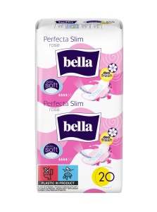 Absorbante Perfecta Slim Rose - 20 Buc, Extra Soft, Parfum Floral