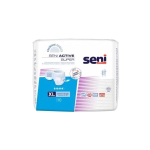 Scutece Tip Chilot Seni Active Super 10 Buc | Protecție Incontinență Medie și Gravă | Marimea XL