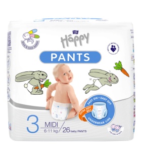 Happy Scutece Tip Chilot Nr 3 | Scutece Copii | Bebeluși | Protecție și Confort