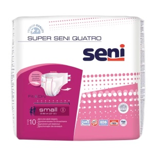 Scutece Adulți Super Seni Quatro 10 Buc | Protecție Incontinență Medie pentru Femei și Bărbați