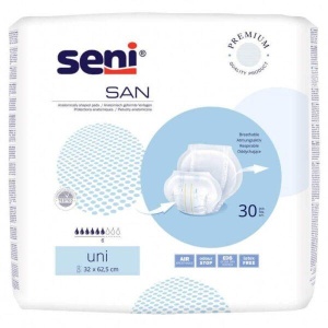 Absorbante Seni San Uni 32-62,5 cm | 30 Bucăți | Absorbante pentru Incontinenta Medie și Gravă