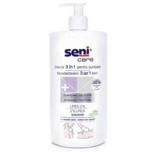 Cremă Curățare Corp cu Uree 3în1 Seni Care | 1000 ml | Pentru Piele Sensibilă și Iritată