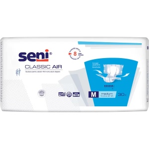 Scutece Seni Classic Air 30 Buc | Protecție Incontinență Medie pentru Femei și Bărbați | Marimea M