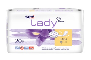 Absorbante Urologice Seni Lady Mini 9,5×22,5 cm | 20 Bucăți | Absorbante pentru Incontinenta Ușoară