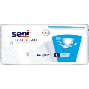 Scutece Seni Classic Air 30 Buc | Protecție Incontinență Medie pentru Femei și Bărbați | Marimea L