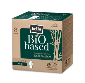 Absorbante Eco Bella Bio Long – 8 Buc, Bambus Natural, Formă Alungită