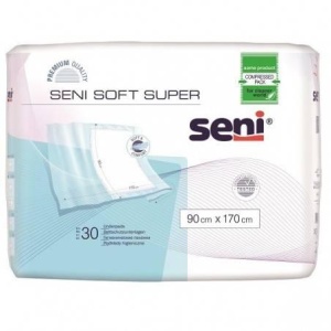 Aleze / Traverse pentru Pat Seni Soft Super | 30 Bucăți | Protecție Igienică pentru Pat și Lenjerie | 90x170 cm