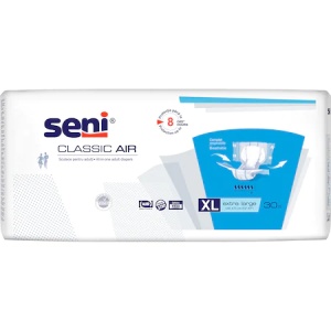 Scutece Seni Classic Air 30 Buc | Protecție Incontinență Medie pentru Femei și Bărbați | Marimea XL