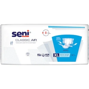 Scutece Seni Classic Air 30 Buc | Protecție Incontinență Medie pentru Femei și Bărbați | Marimea XL