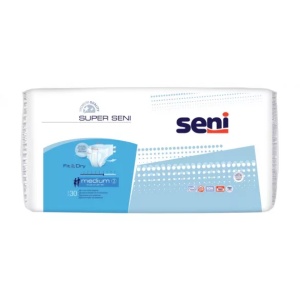 Scutece Adulți Super Seni 30 Buc | Protecție Incontinență Medie și Gravă | Marimea M