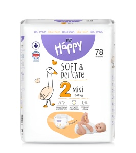 Scutece Happy Nr 2 | 78 Bucăți | Scutece Copii | Bebeluși