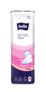 Absorbante Igienice Bella Nova Maxi – 10 Buc, SoftiPlait, Flux Abundent