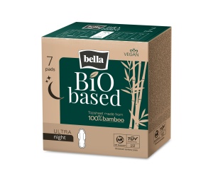Absorbante Nocturne Eco Bella Bio – 7 Buc, Bambus Natural, Absorbție Mare