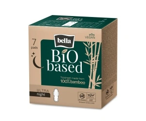 Absorbante Nocturne Eco Bella Bio – 7 Buc, Bambus Natural, Absorbție Mare