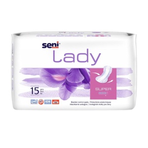 Absorbante Seni Lady Super 18×37 cm 15 Bucăți Absorbante pentru Incontinenta Ușoară