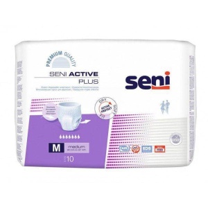 Scutece Tip Chilot Seni Active Plus 10 Buc | Protecție Incontinență Medie și Gravă | Marimea M
