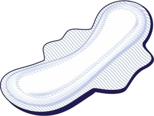 Absorbante Bella Nova Maxi desfăcute - suprafața SoftiPlait și aripioare laterale