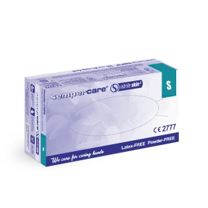 Mănuși Nitril Sempercare Nepudrate – Protecție Avansată, 100 Buc