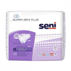 Scutece Adulți Super Seni Plus 10 Buc | Protecție Incontinență Medie pentru Femei și Bărbați | Marimea M