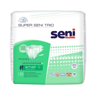Scutece Adulți Super Seni Trio 10 Buc | Protecție Incontinență Medie pentru Femei și Bărbați