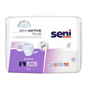 Scutece Tip Chilot Seni Active Plus 10 Buc | Protecție Incontinență Medie și Gravă | Marimea L