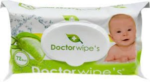 Dr. Wipes Șervețele Umede pentru Copii | 72 Bucăți | Delicate și Rezistente | Cu Extrat de Aloe Vera