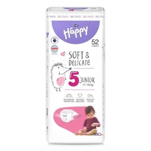 Scutece Happy Nr 5 | 52 Bucăți | Scutece Copii | Bebeluși