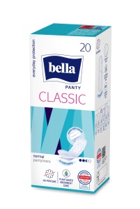 Absorbante Zilnice Bella Panty Classic - 20 Buc, 100% Natural, Fără Clor