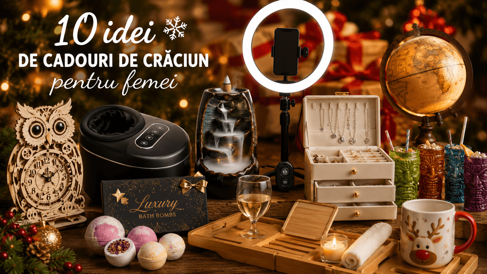 10 idei de cadouri de Crăciun pentru femei