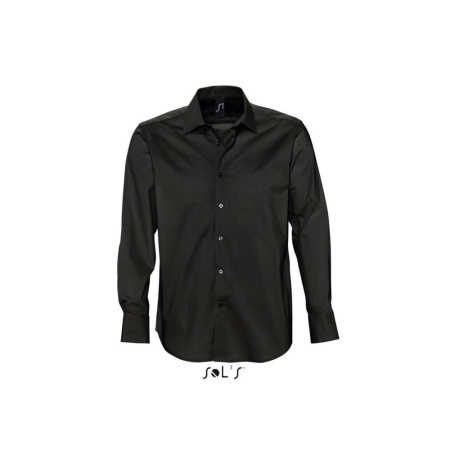 SOL'S BRIGHTON - CĂMAȘĂ BĂRBĂTEASCĂ CU MÂNECĂ LUNGĂ, ELASTICĂ, 4XL