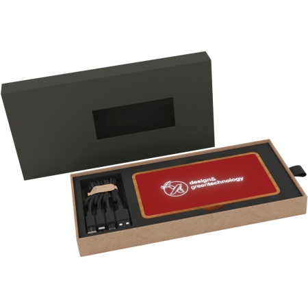 Acumulator extern wireless SCX.design P36, 5000 mAh, cu lumină