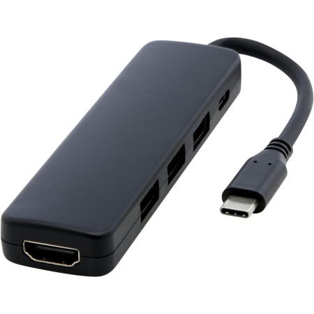 Adaptor multimedia Loop RCS din plastic reciclat USB 2.0-3.0 cu port HDMI