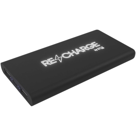 Baterie externă wireless SCX.design P40, 10.000 mAh, cu lumină, din cauciuc