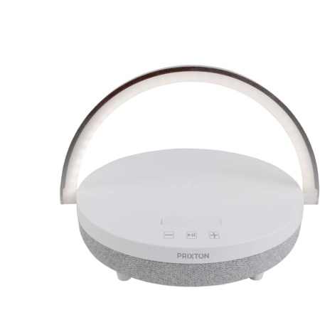 Boxă Bluetooth(r) Prixton 4 în 1 de 10 W cu lumină LED și bază de încărcare wireless