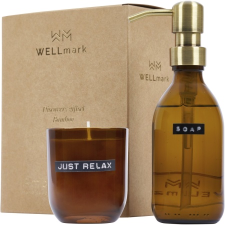 Dozator de săpun de mâini Wellmark Discovery 200 ml și parfum 150 g