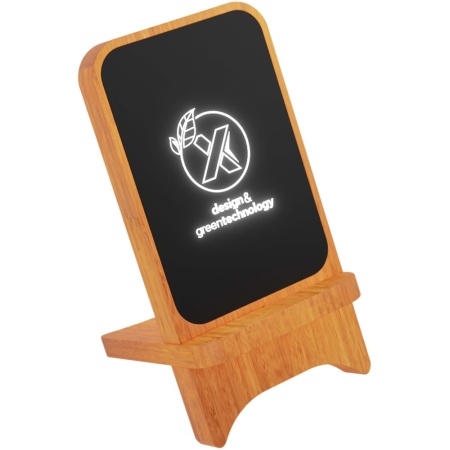Suport din lemn cu lumină wireless SCX.design W16 10W