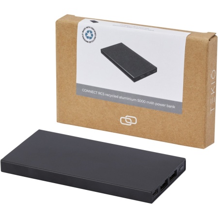 Baterie externă Connect 5000 mAh RCS din aluminiu reciclat