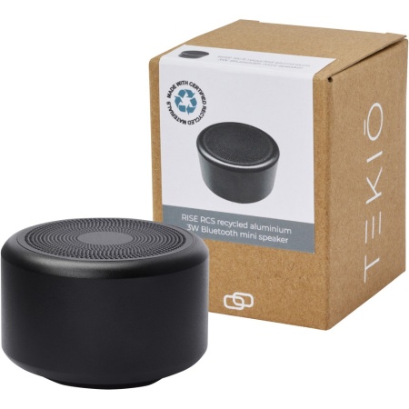Mini boxă Bluetooth(r) Rise 3W RCS din aluminiu reciclat