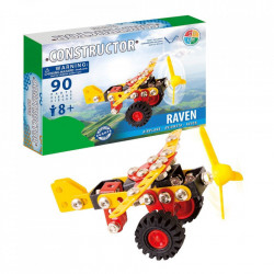 Set constructie Avion Raven, 90 piese in fata cutiei