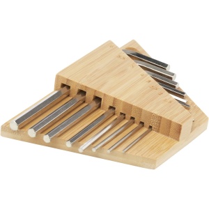 Set de chei hexagonale Allen din bambus